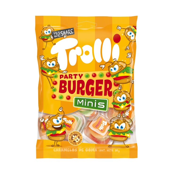 gominolas miniburger 10ud, 50g