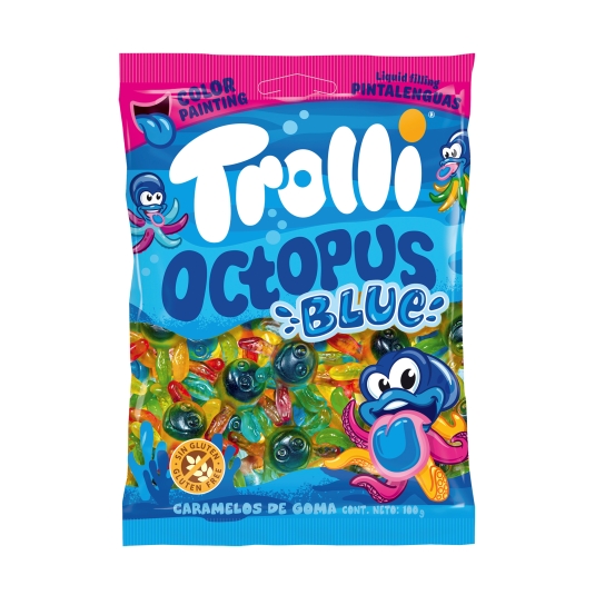 gominolas octopus blue, 100g
