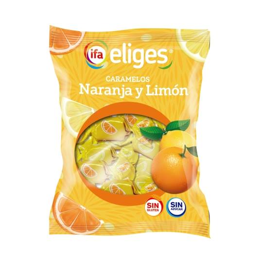 caramelos naranja y limón, 70g