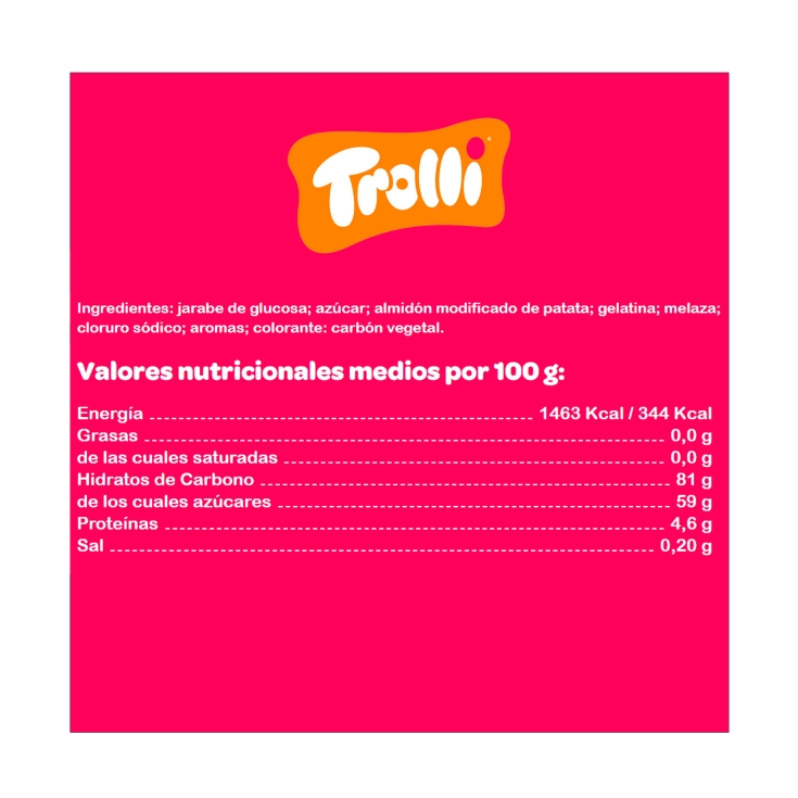 gominolas sabor regaliz catz, 100g