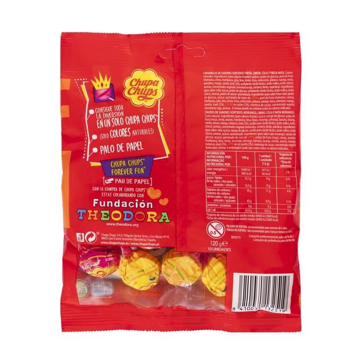 caramelos con palo, 10ud