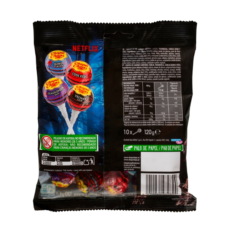 caramelos con palo stranger things, 10ud