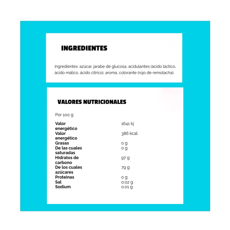 caramelos melody pops fresa, 4ud