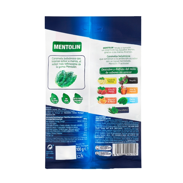 caramelos menta extra fuerte, 115g