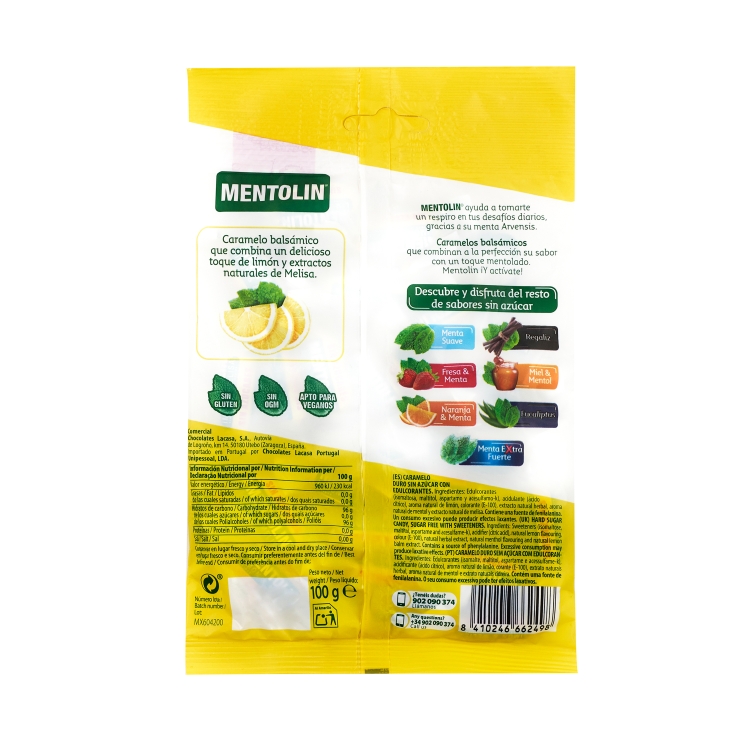 caramelos limón & melisa, 115g