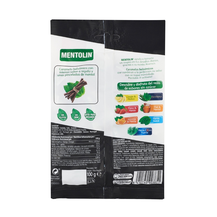 caramelos regaliz, 115g