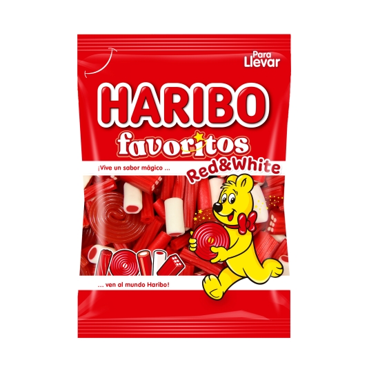 gominola favoritos red&white, 90g