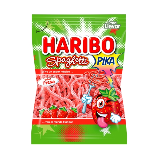 gominola spaguetti fresa pika, 75g