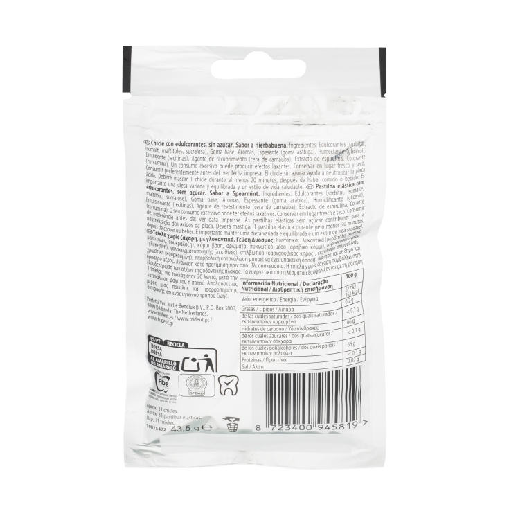 chicles hierbabuena s/a bolsa, 43,5g
