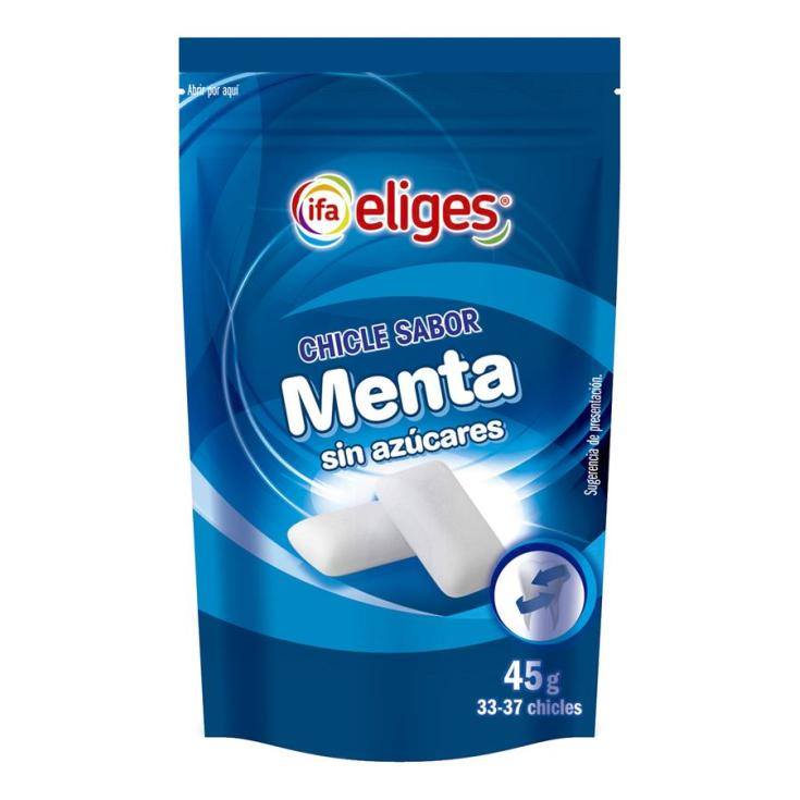 chicles menta sin azúcar, 45g