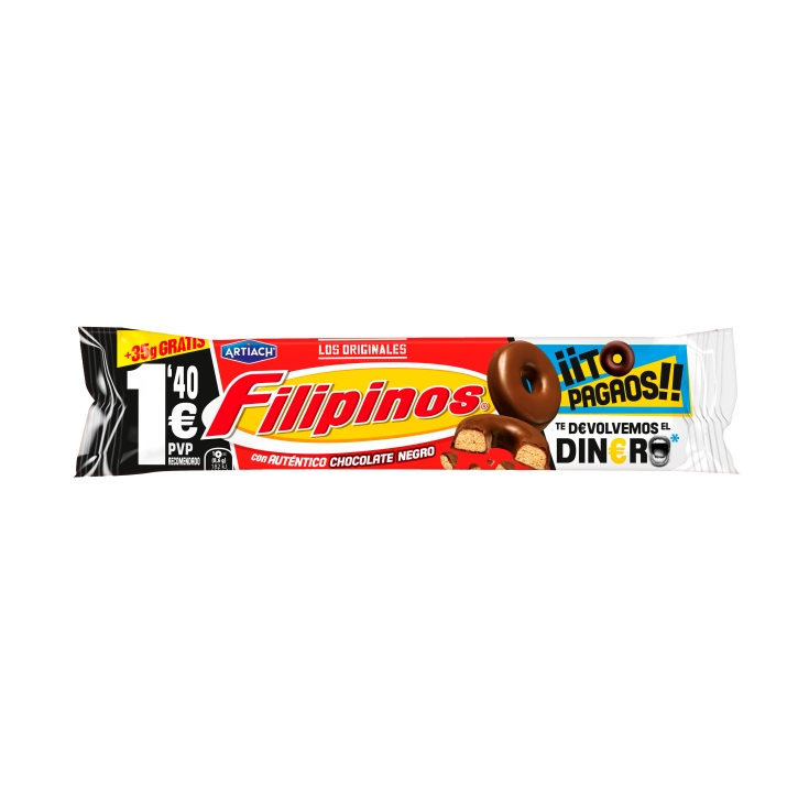 galletas filipinos choco negro, 93+35g gratis
