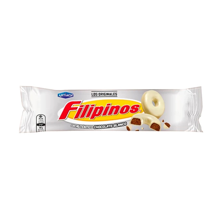 galletas filipinos blanco, 128g
