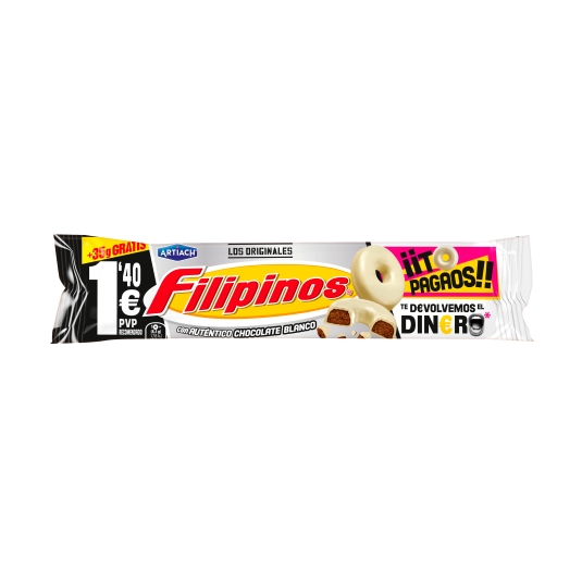 galletas filipinos choco blanco, 93+35g grat