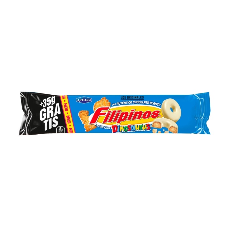 galletas filipinos blancos dinosaurus, 93+35g
