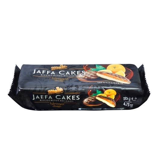bizcochitos rellenos jaffa cake naranja, 135g