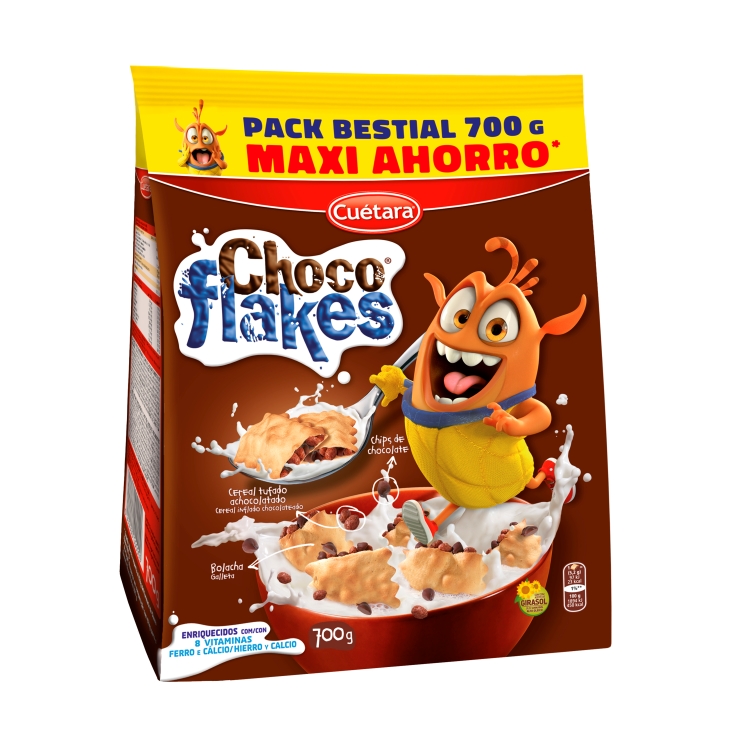 galletas chocoflakes, 650g