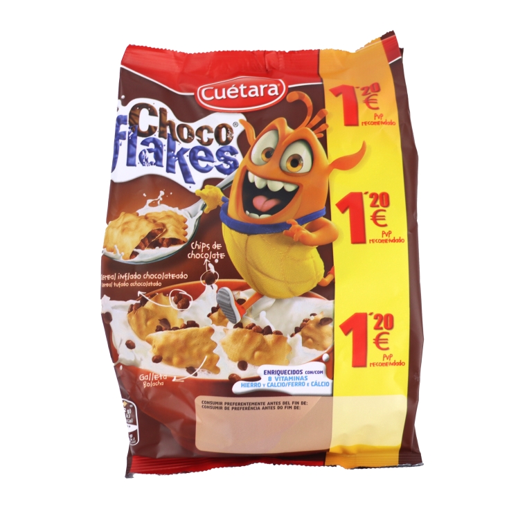 galletas chocoflakes bolsa, 120g