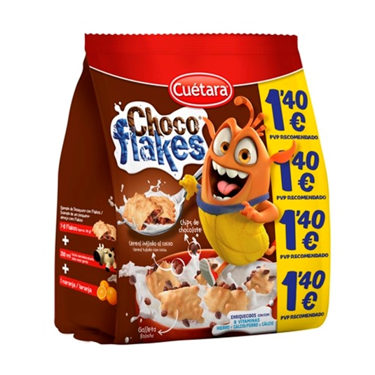 galletas chocoflakes bolsa, 120g