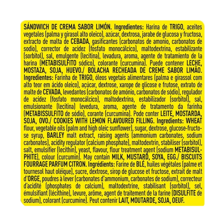 galletas bocaditos limón, 150g