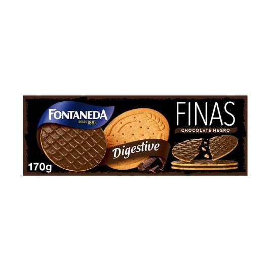galletas digestive finas chocolate negro,170g