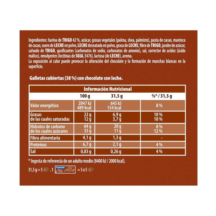 galleta digestive fina chocolate c/leche,170g