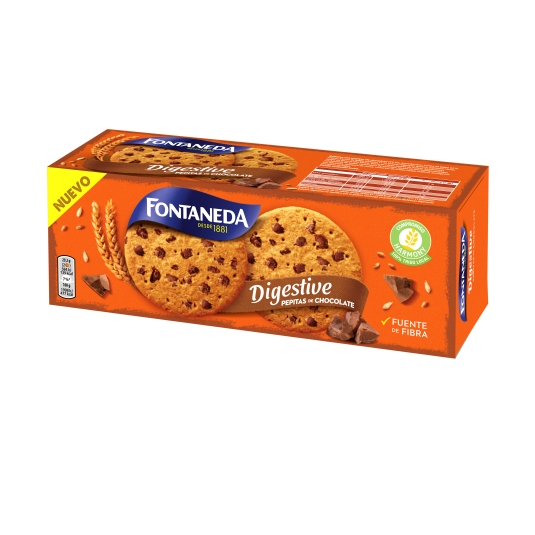 galletas digestive pepitas de chocolate, 338g
