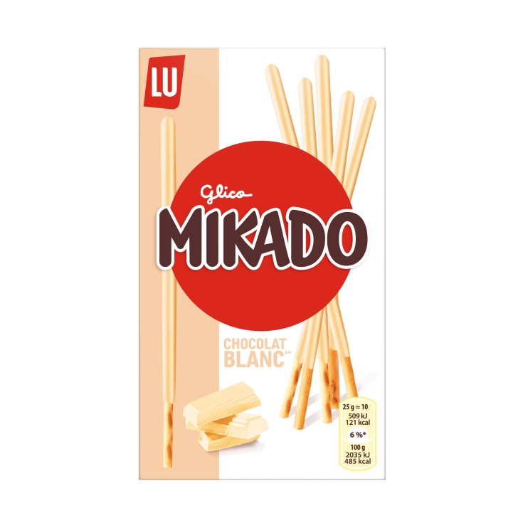 galletas palitos choco blanco, 70g