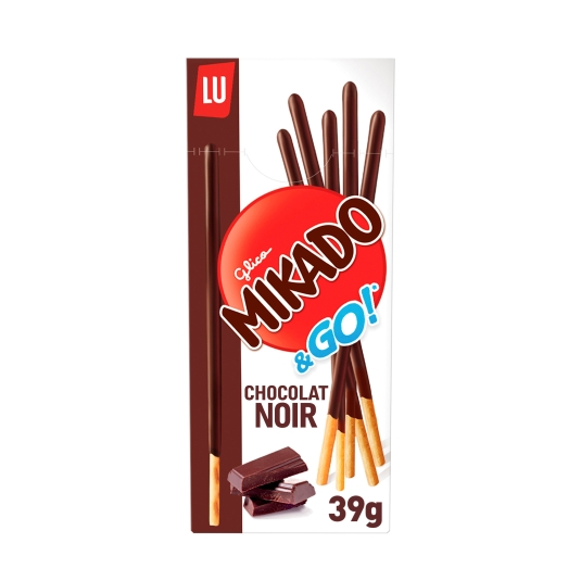 galletas palitos choco negro, 39g