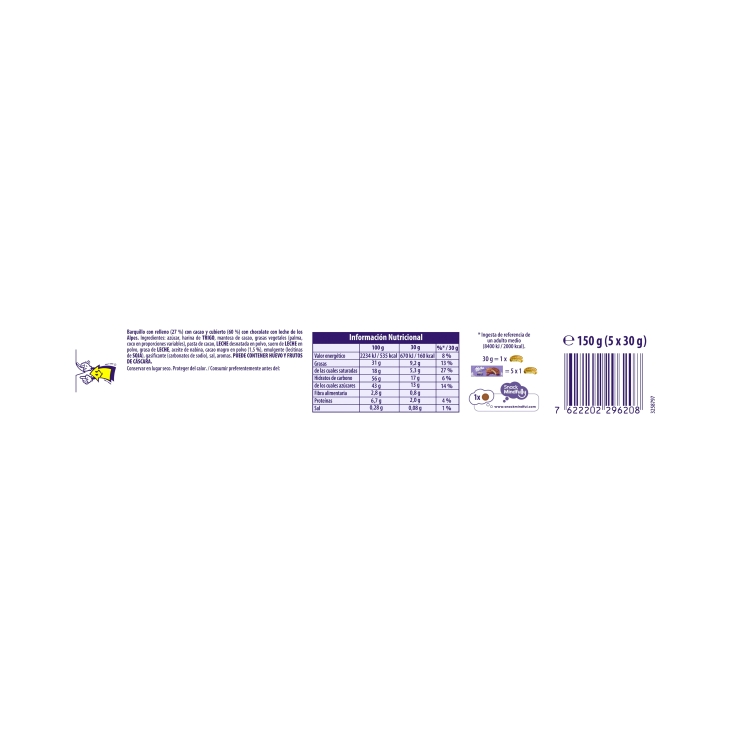 chocowafer, 150g