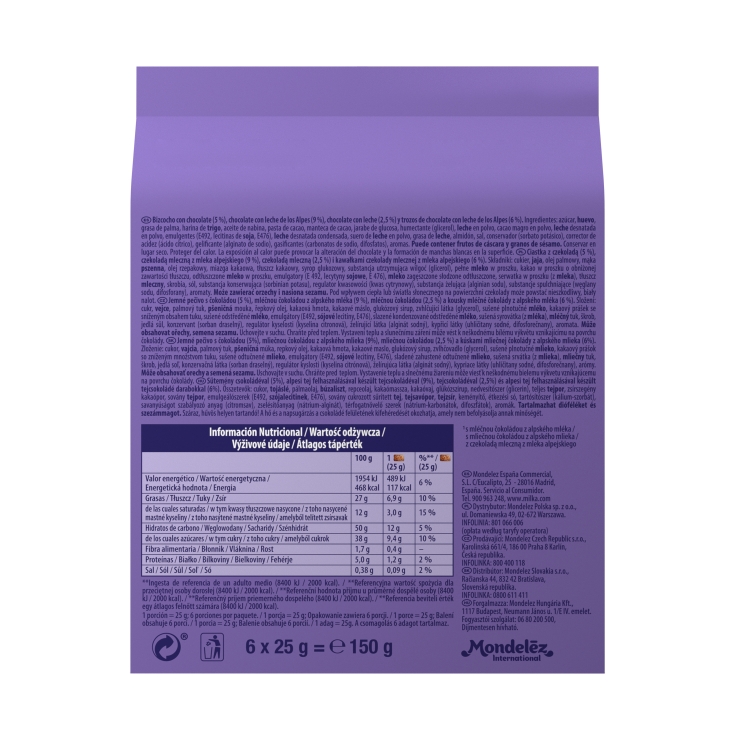 bizcocho brownie, 150g