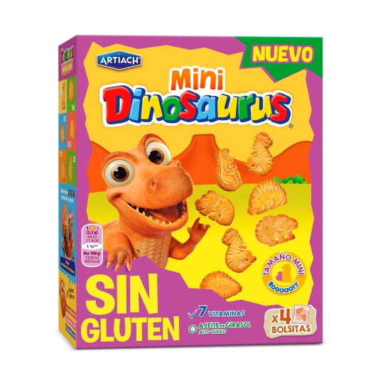 galletas mini dinosaurus sin gluten, 160g