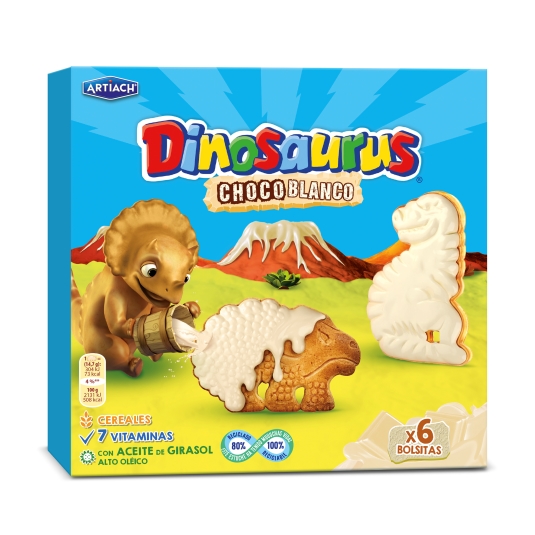 galleta choco blanco dinosaurus, 264g