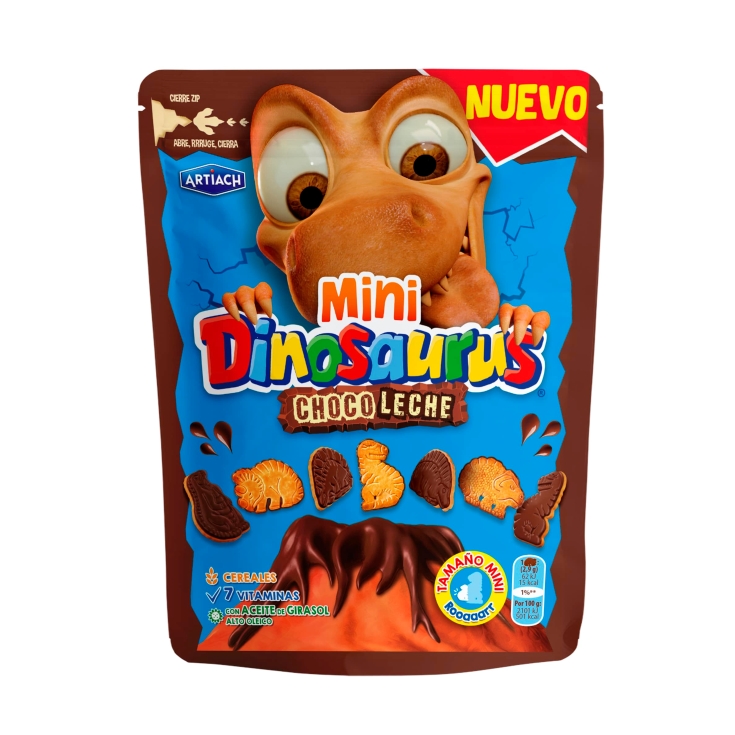 mini galletas choco.leche dinosaurus, 120g