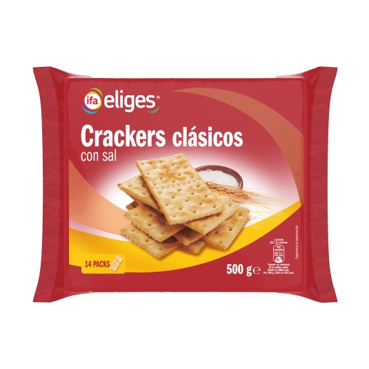 crackers clásicos con sal, 500g