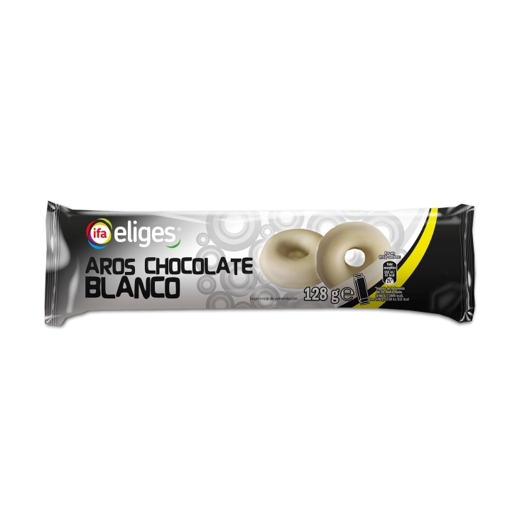 aros chocolate blanco, 128g