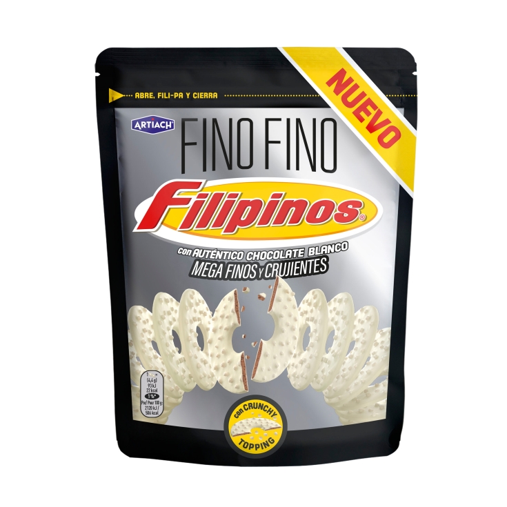 galletas fino filipino chocolate blanco, 87g