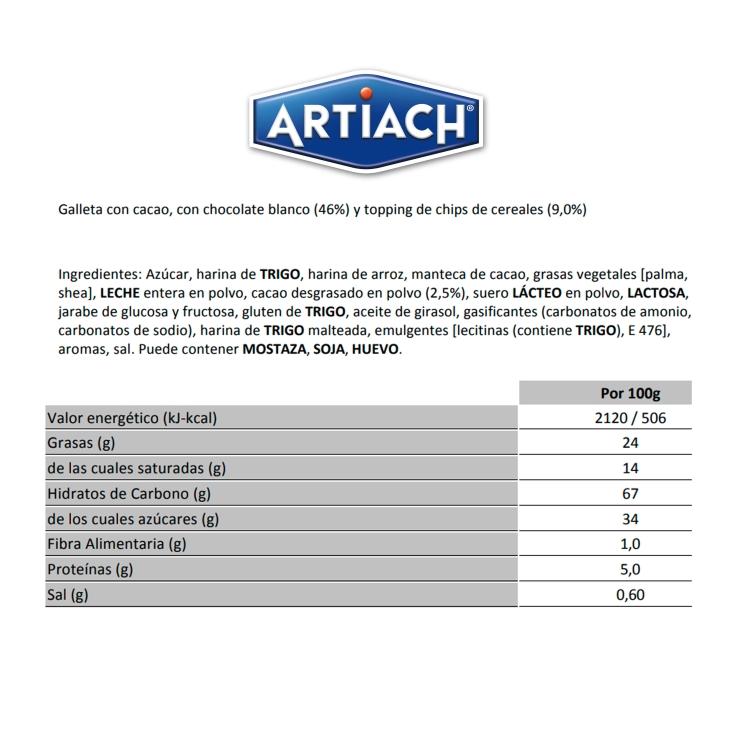 galletas fino filipino chocolate blanco, 87g