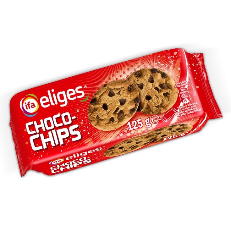 galletas choco-chips, 125g