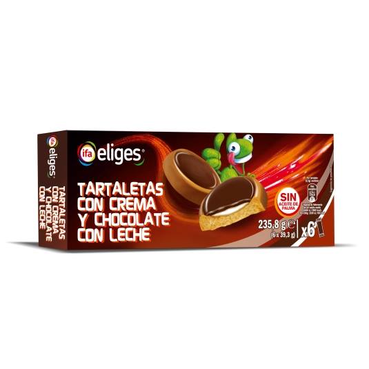 tartaletas con crema y chocolate, 235,8g