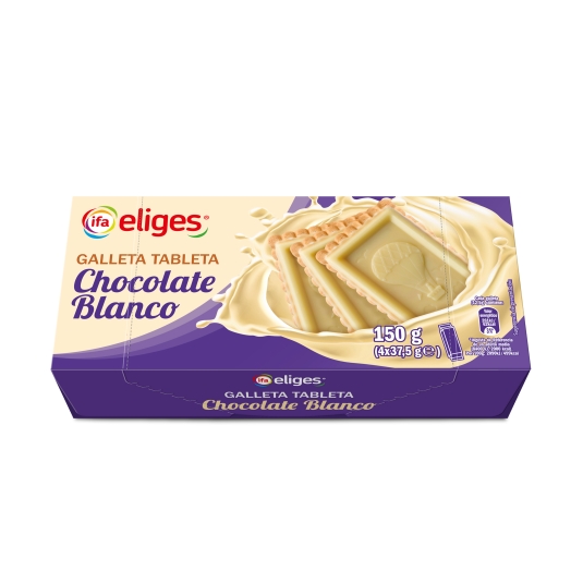 galleta tableta choco blanco, 150g