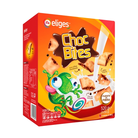 galletas choc bites, 520g