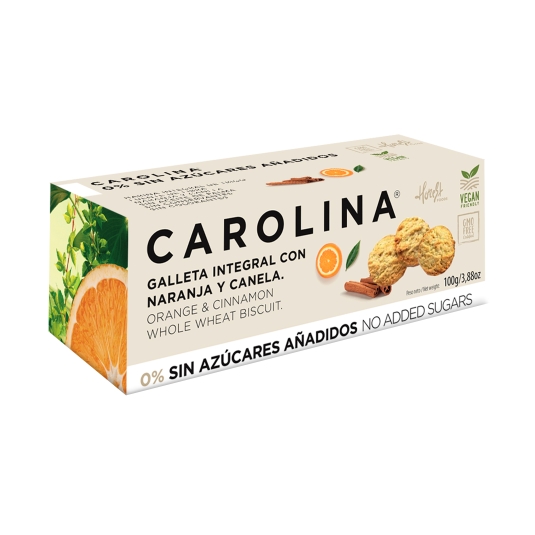 galleta integral s/a naranja-canela, 100g