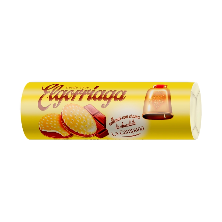 galleta rellena crema chocolate, 240g
