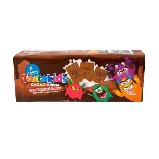 galleta cacao tostakids, 200g