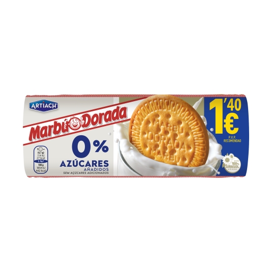 galleta 0%azúcar marbú dorada, 200g