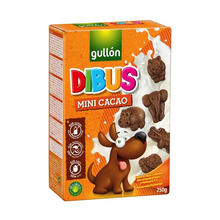 galletas mini cacao dibus, 250g