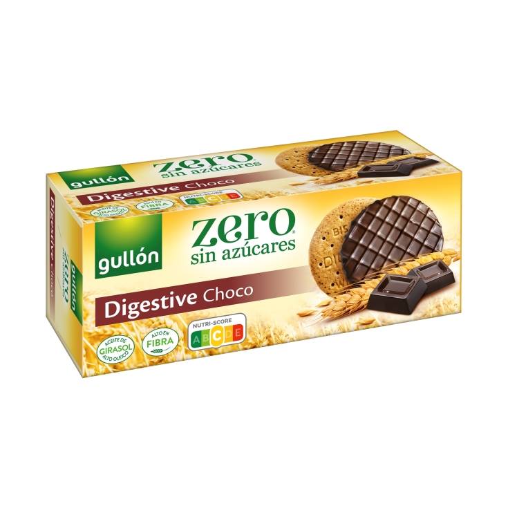 Galletas con pepitas de chocolate sin azúcar añadido Gullón sin gluten 130  g.