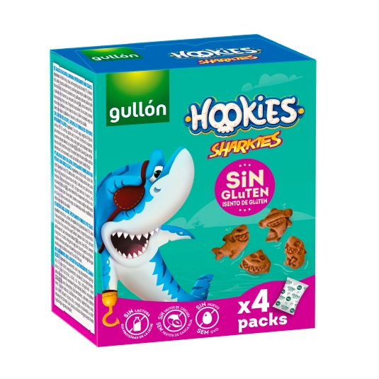 galletas hookies mini sharkies, 160g