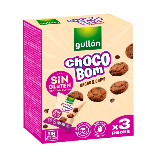galletas mini choco bom s/g, 120g