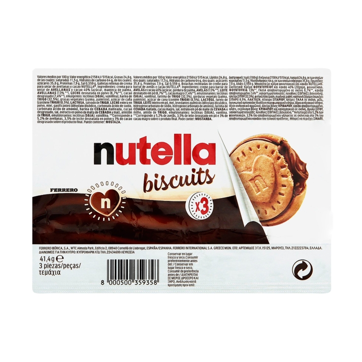 galletas biscuits, 41.4g